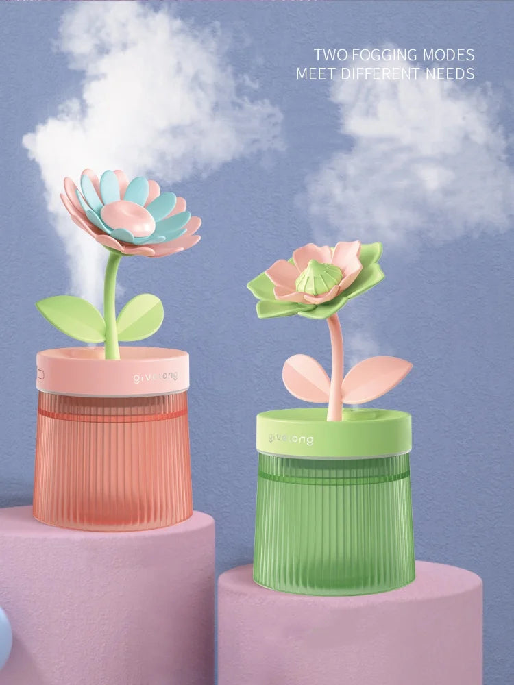 Portable Ultrasonic Aroma Humidifier with Ambient Light