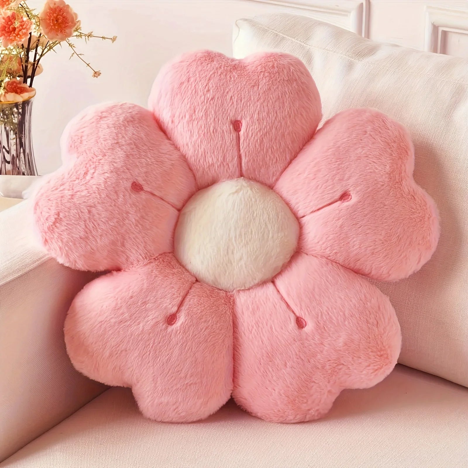 Daisy Flower Plush Pillow