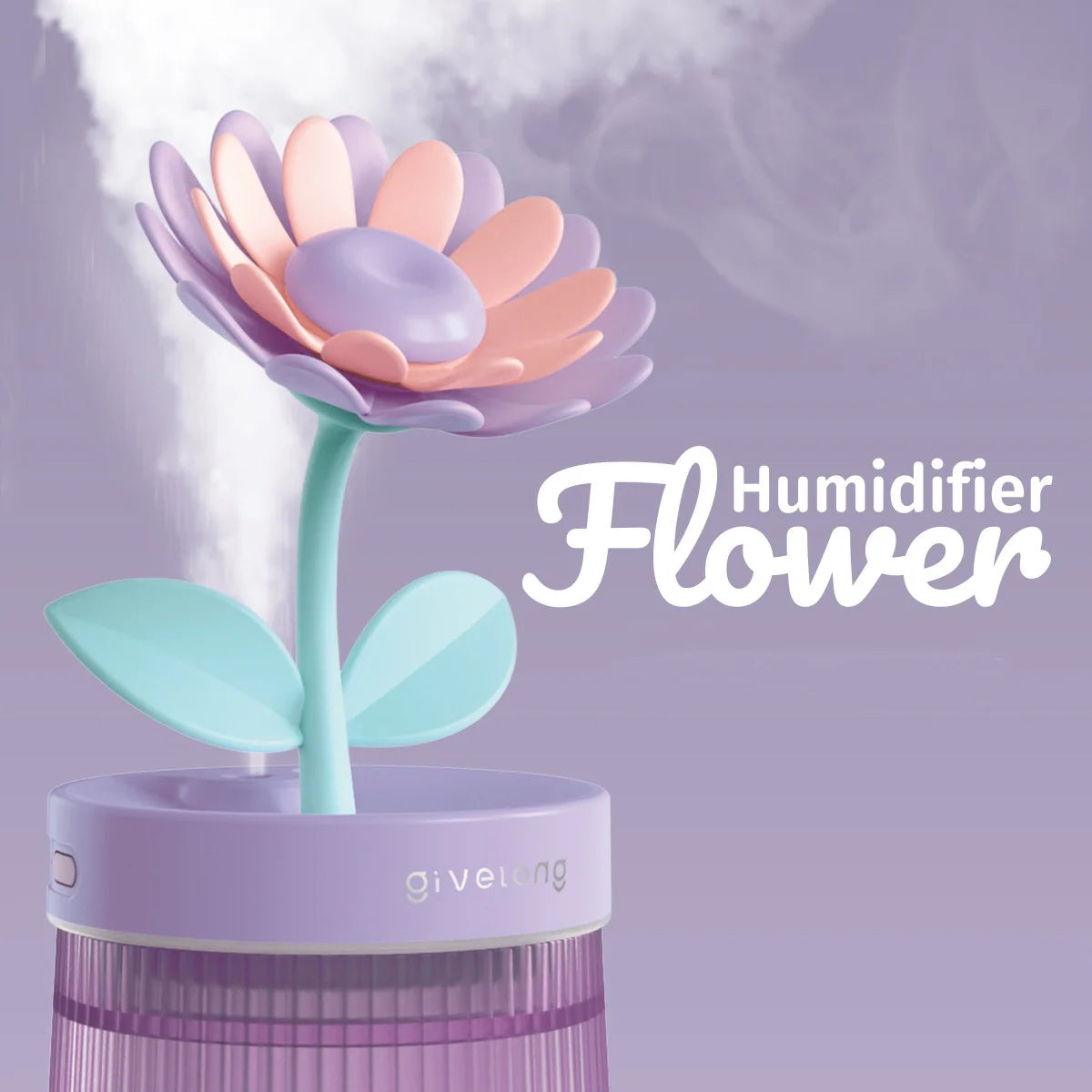 Portable Ultrasonic Aroma Humidifier with Ambient Light