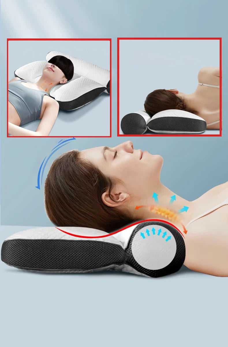 Orthopedic Neck Pillow with Gentle Massage Effec