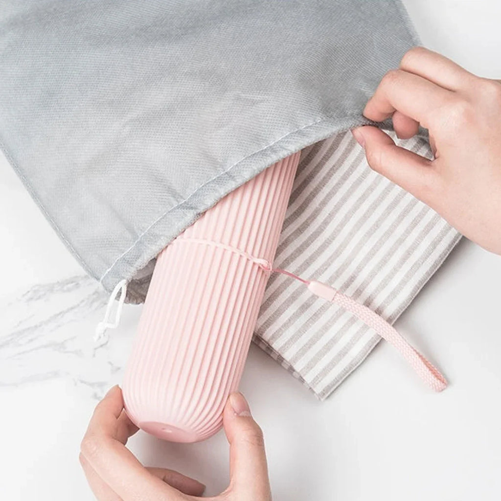 Portable Toothbrush & Toothpaste Travel Cas