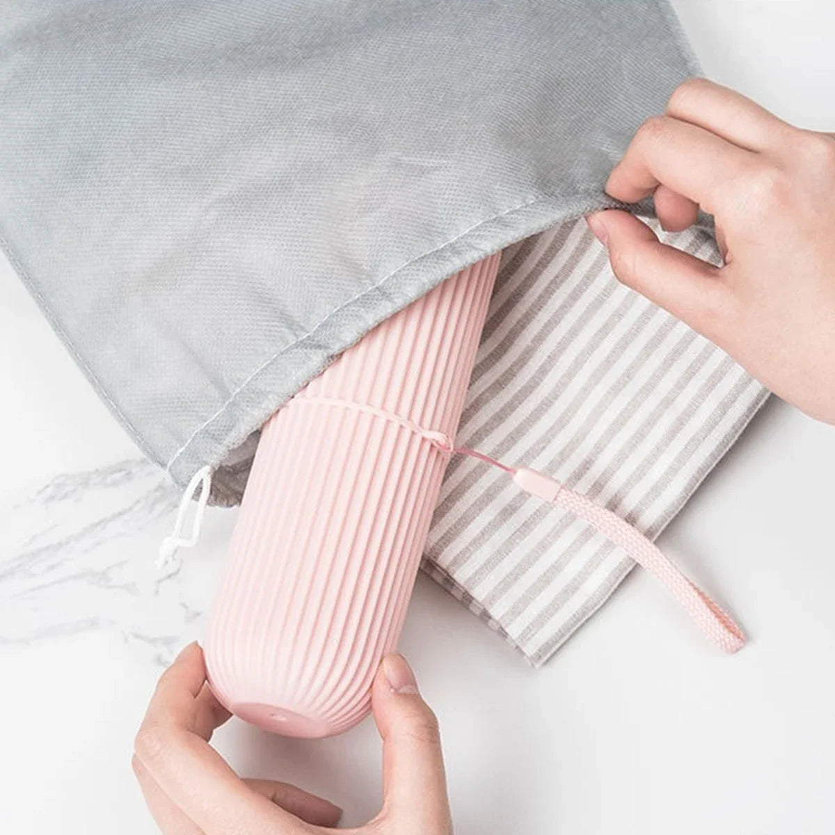 Portable Toothbrush & Toothpaste Travel Cas